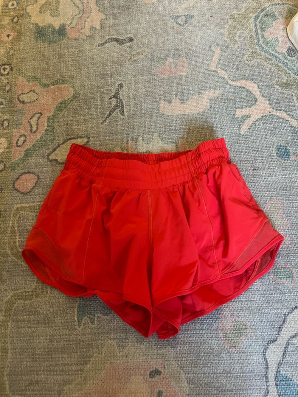 lululemon red hotty hot shorts